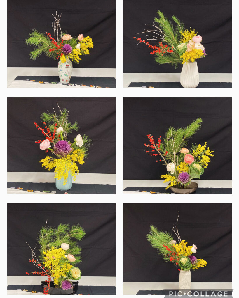 Cours d’ikebana le 14 décembre