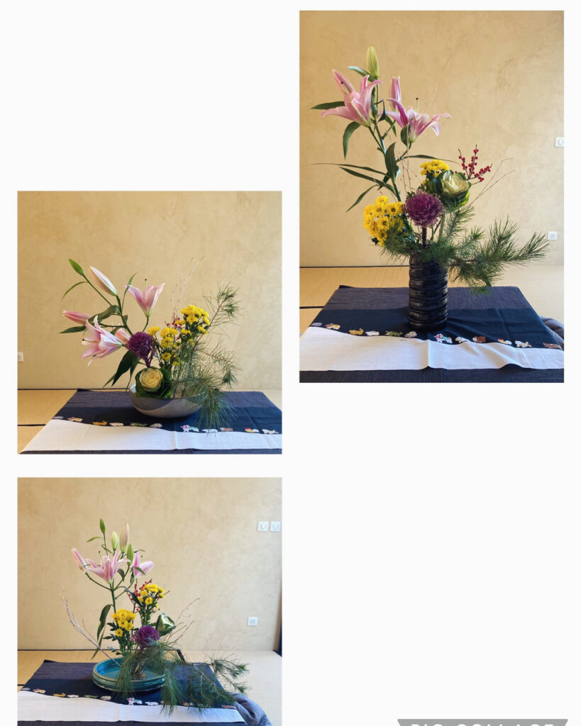 Cours d’ikebana du 20 décembre