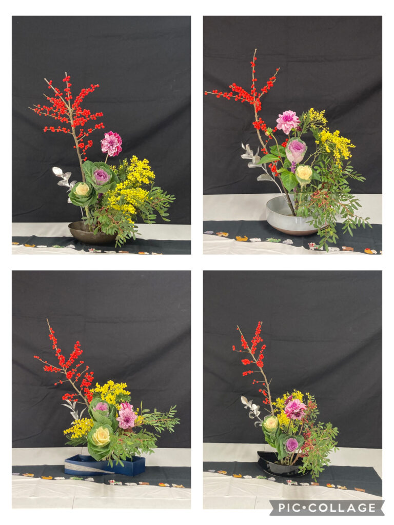 Cours d’ikebana du 6 décembre