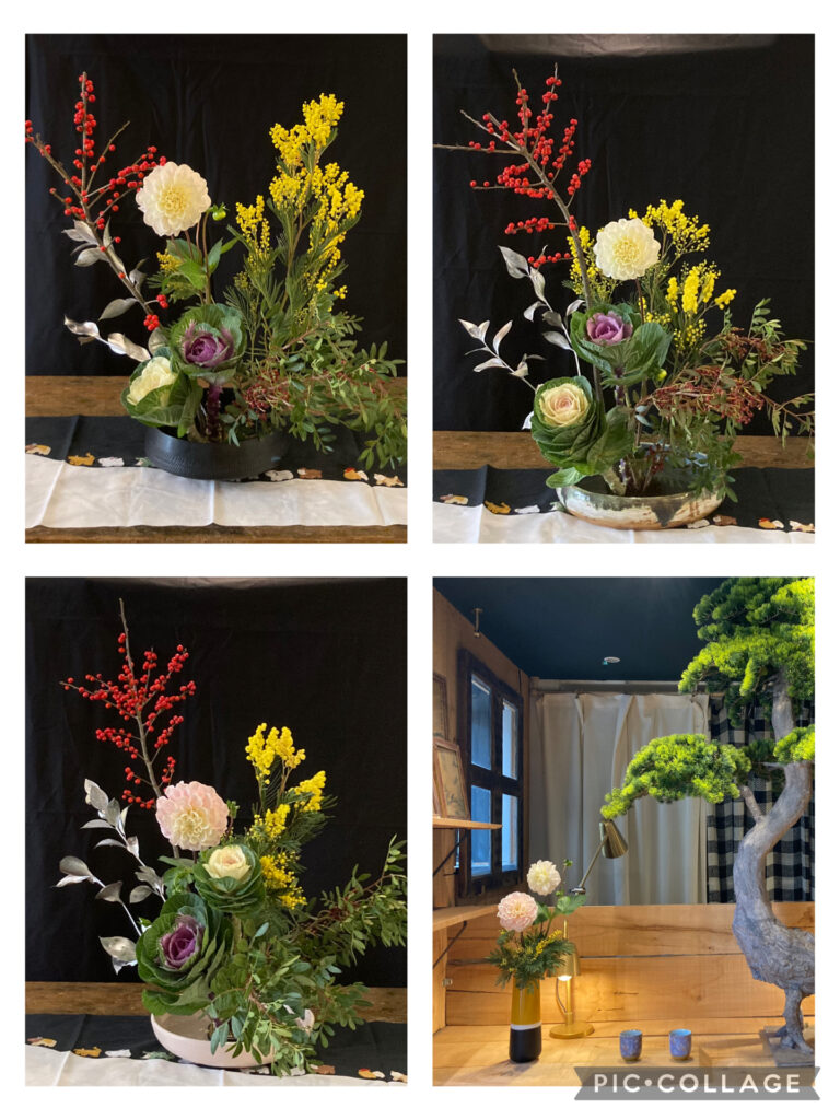 Cours d’ikebana du 7 décembre